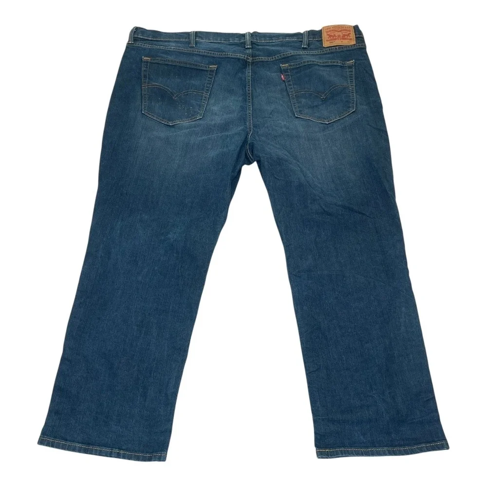 Levi Strauss 541 Athletic Taper Mens Blue Denim Jeans‎ 46x30 Inseam 28